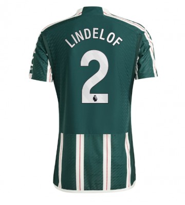 Manchester United Victor Lindelof #2 Koszulka Wyjazdowych 2023-24 Krótki Rękaw